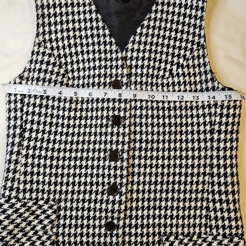 Houndstooth Womens Vest XXS/XS - Picture 3 of 9